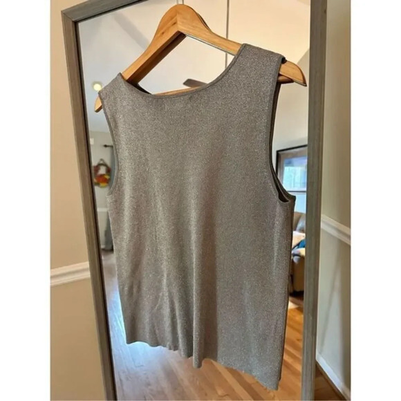 Coldwater Creek Silver Metallic‎ Sweater Size Large - Picture 4 of 4